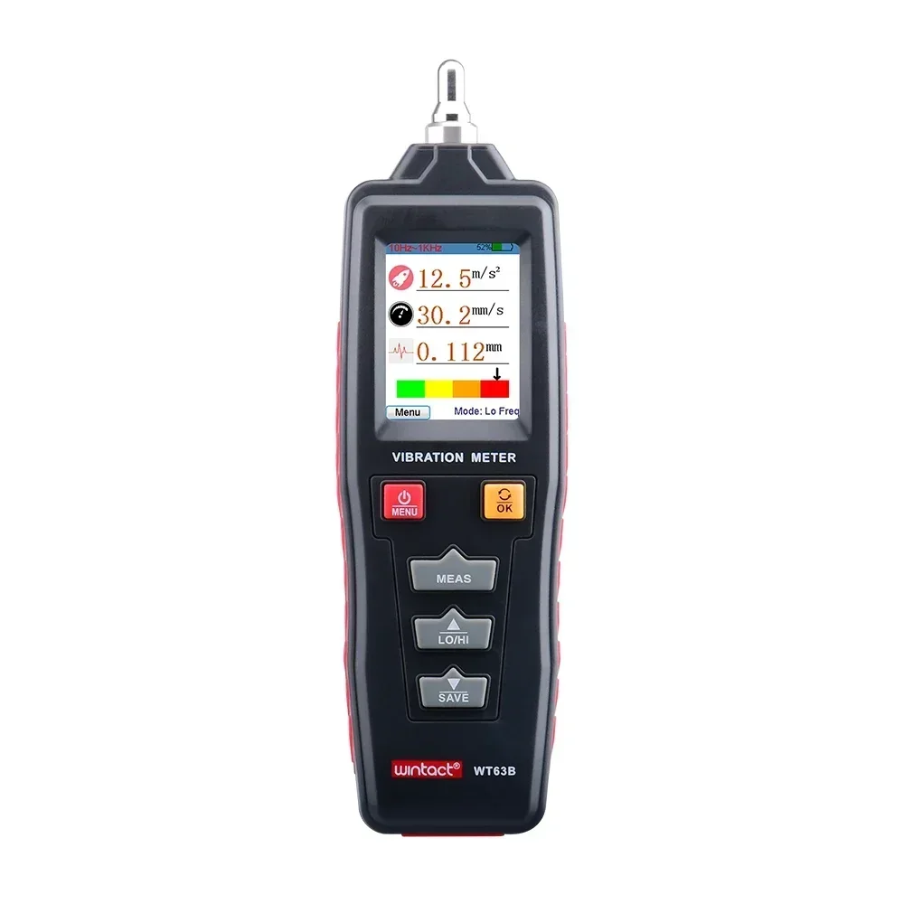 2026/WT63B Tester Vibration Meter Industrial Digital Vibration Meter  Probe Vibration