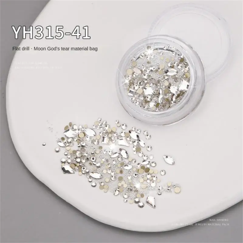 

Nail Jewelry Colorful 3d Shiny Glitter Irregular Beauty Nail Drill Flat Bottomed Nail Nail Decoration Nail Art