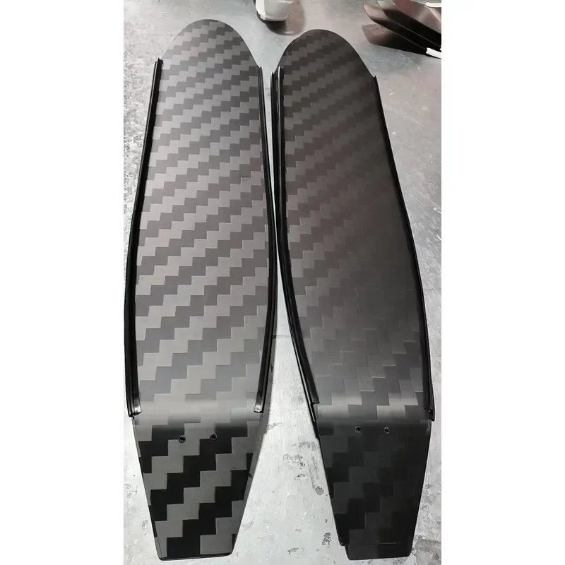 12K pure carbon fiber flexible black pocket free diving professional diving fins swimming fins