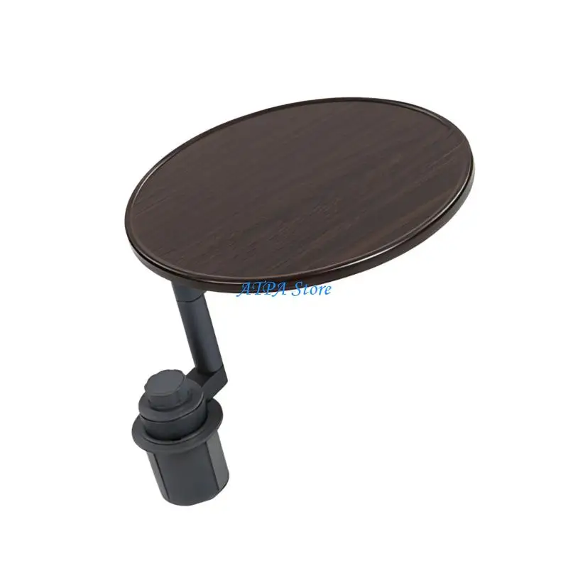 U13C Multipurpose Floating Car Table Round Desk Board For Meals Tea And Laptop Use In SUV Sedan MPV Interior Cabin