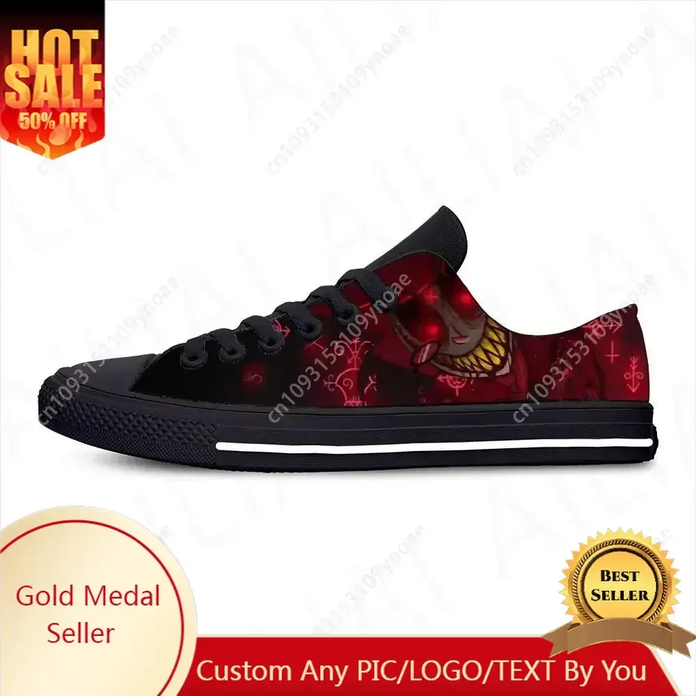 Hot Cool Summer Fashion Low Top Sneakers Breathable Classic Canvas Shoes Man Woman Hotel Hazbin High Quality Board Shoes