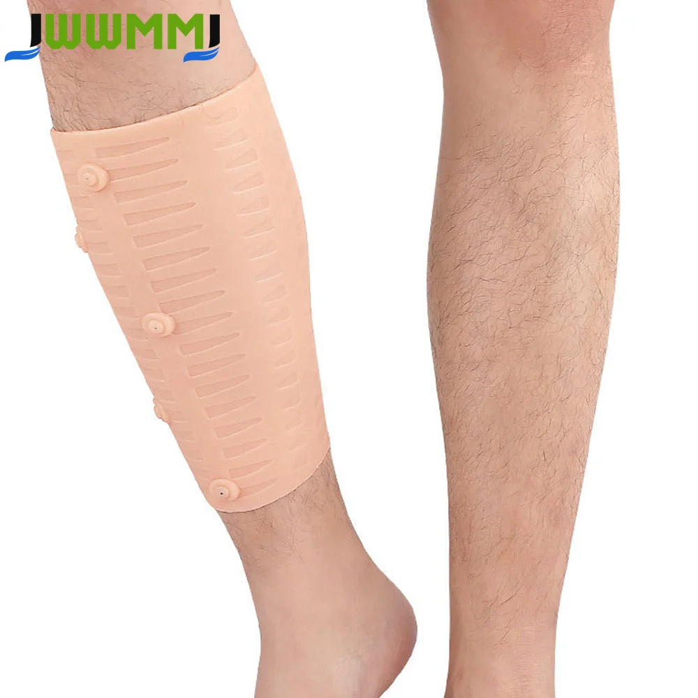 1PCS Silicone Calf Compression Sleeves for Men Women - Footless Compression Socks Support for Varicose Veins, Nursing, Running