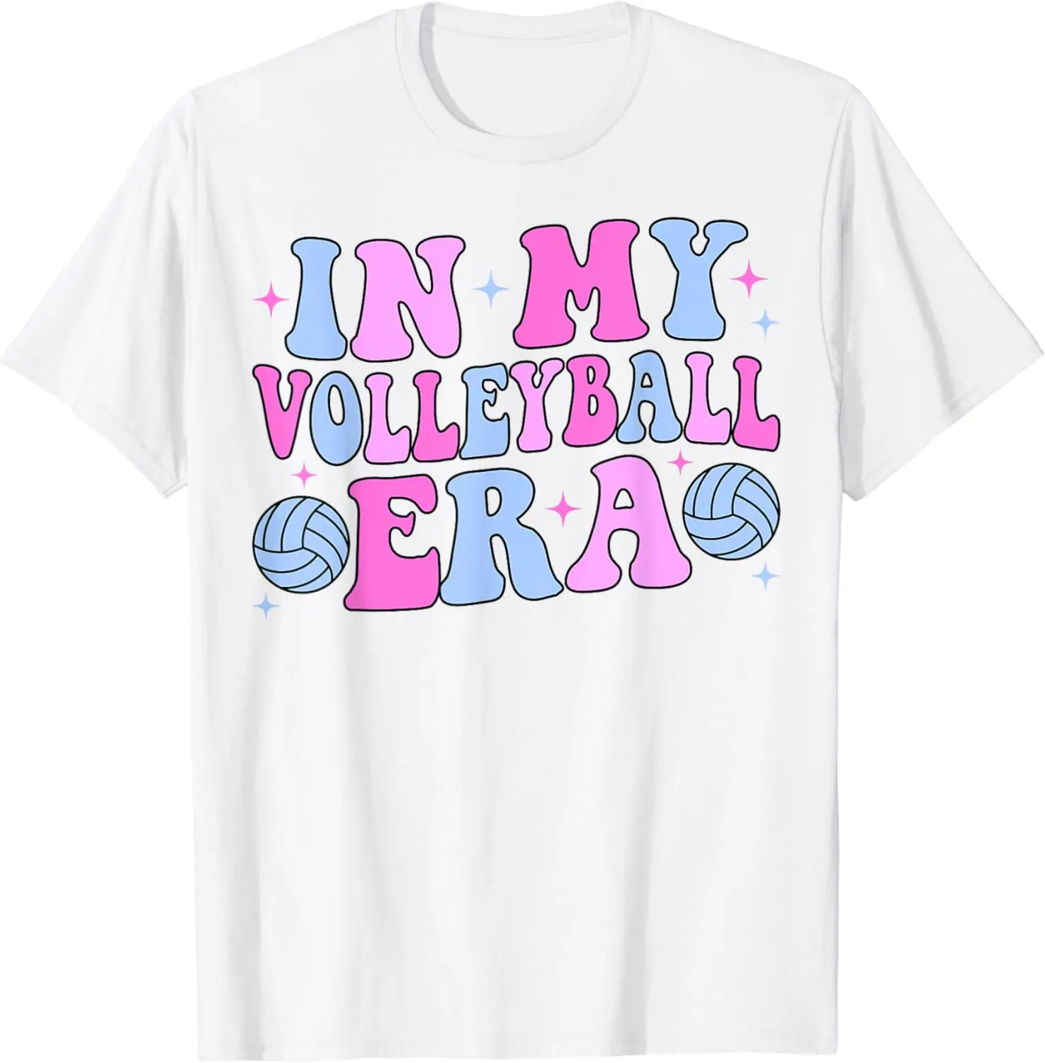 

Groovy In My Volleyball Era T-Shirt