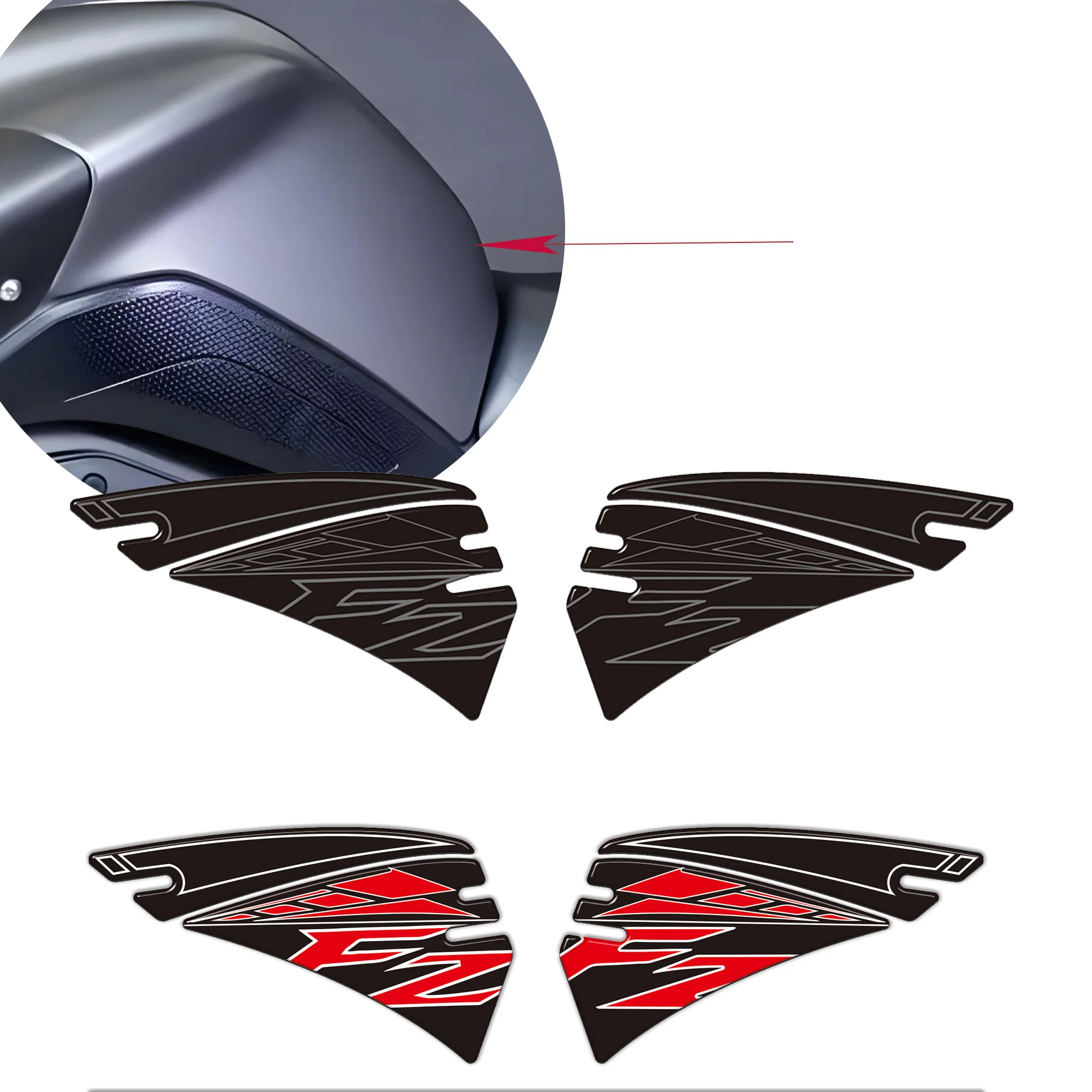 FAZER FZ FZ6 FZ6N FZ8 FZ8N FZ1 FZ1000 FZ07 FZ09 FZ10 For Yamaha Protector Tank Pad Grips Gas Fuel Oil Kit Knee Decals Stickers