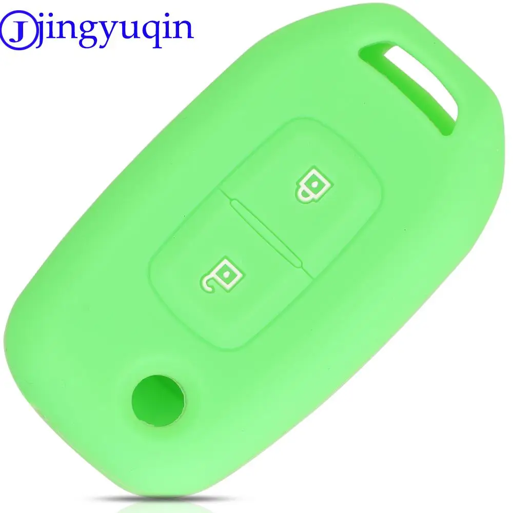 jingyuqin Car Key Cases 2 Buttons Folding Remote Protector Cover For Renault Logan Duster 2019 2020 Captur Sandero Stepway