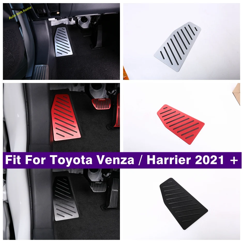 Foot Rest Pedals Plate Car Pedal Pads Footboard Pad Board Cover Trim Fit For Toyota Venza / Harrier 2021 - 2024 Accessories