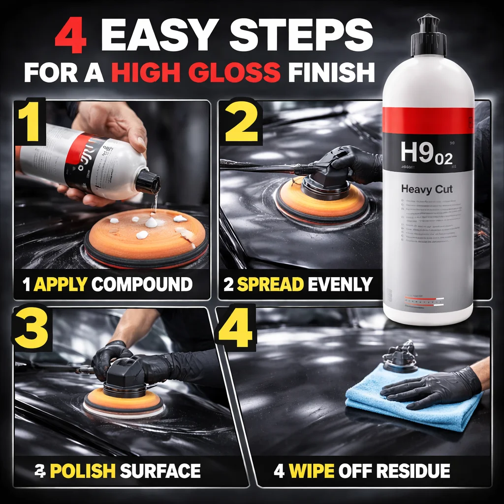 H9 02 HEAVY CUT POLISH– High-Performance Abrasive for Showroom-Gloss Finish