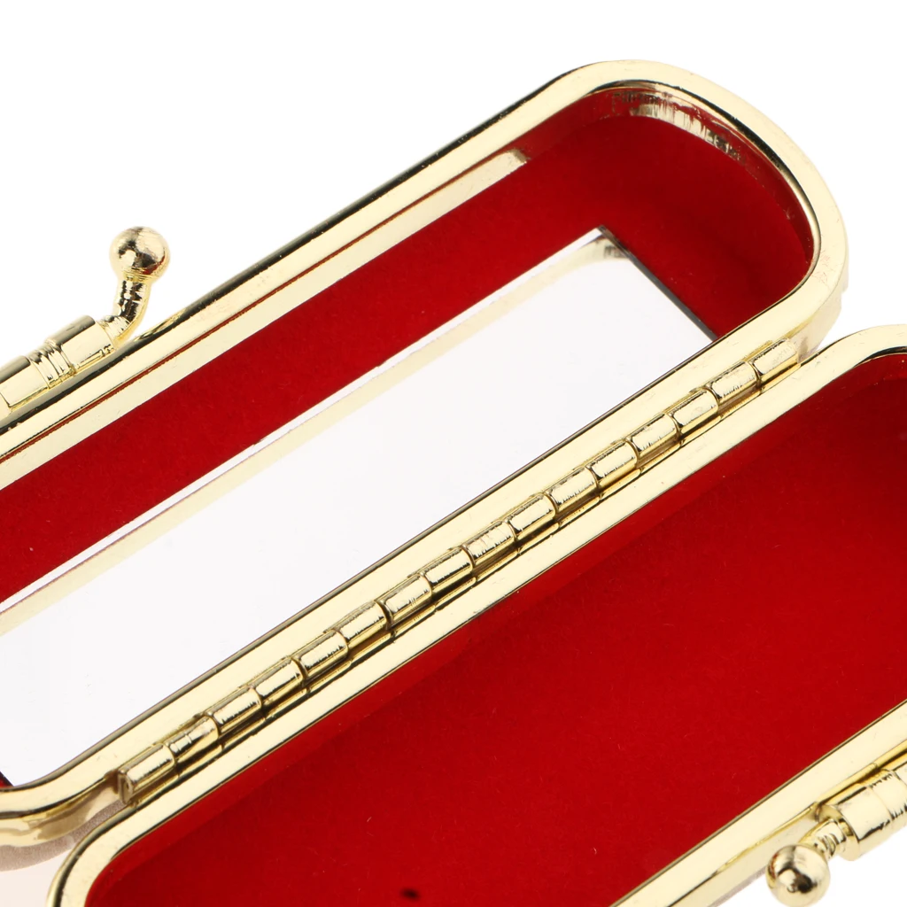 Caixa do batom com espelho e prendedor instantâneo