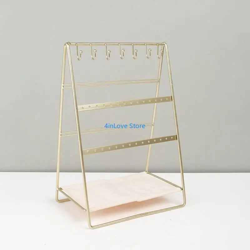 T4MD Space Efficient 6 Tiers Jewelry Storage Stand for Organizing Earrings Bracelets