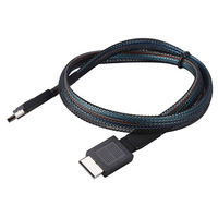 JavicTech PCIe 4.0 Cable, 50cm Male to Male, 8Gbps Data Transfer, SFF-8611 4i Extension Cable for eGPU and SSD