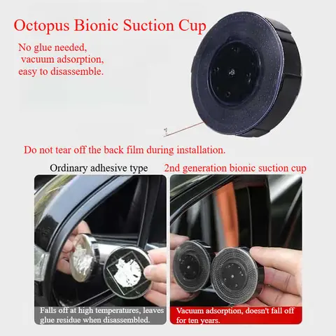 1 uppsättning av 2 st 360° HD justerbar dödvinkelspegel vidvinkel konvex backspegel utan ram 10 best sales parkeringsspegel - №8