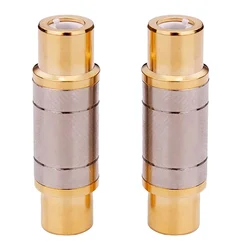 4/8/16PCS Dual RCA Connectors High Quality RCA Female to Female Jack Socket Straight Adapter Speaker Cable Extender Gold Plated