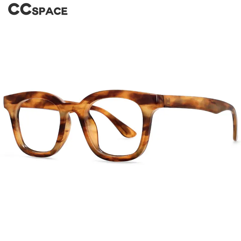 53180 Retro Square Anti Blue Leopard Glasses Frames Men Women Fashion Computer Eyeglasses Pc Glasses