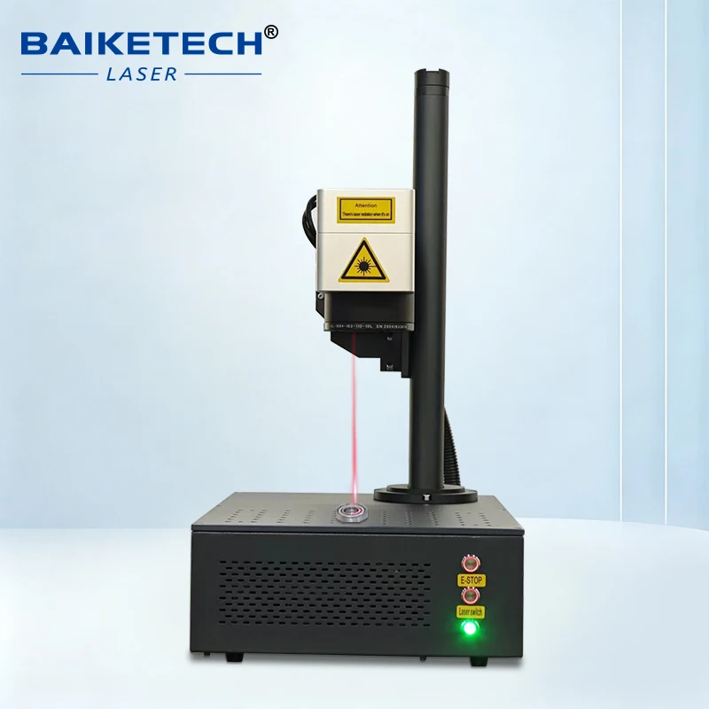 BAIKETECH FM-600S Fiber Laser Marking Machine, New 600W Desktop Fiber Engraver for Metal Jewelry Precision Permanent Marking