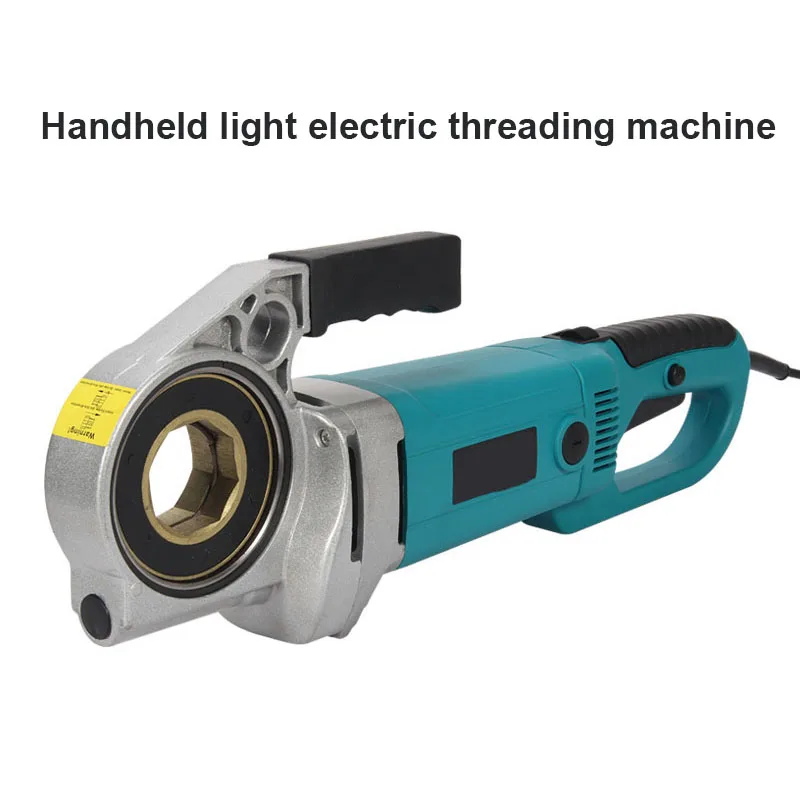 2300W Portable Hand-Held Electric Pipe Threading Machine Household Hinged Plate Galvanized Threading Machine Threading Tool