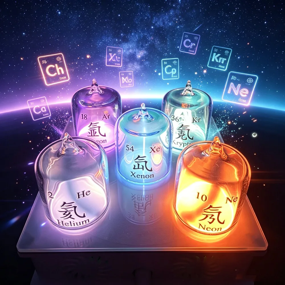 High‑Voltage Plasma Glow Discharge Tube Cylindrical Rare Gas Ambient Light Creative Tech Decorative Night Light for Desk Display