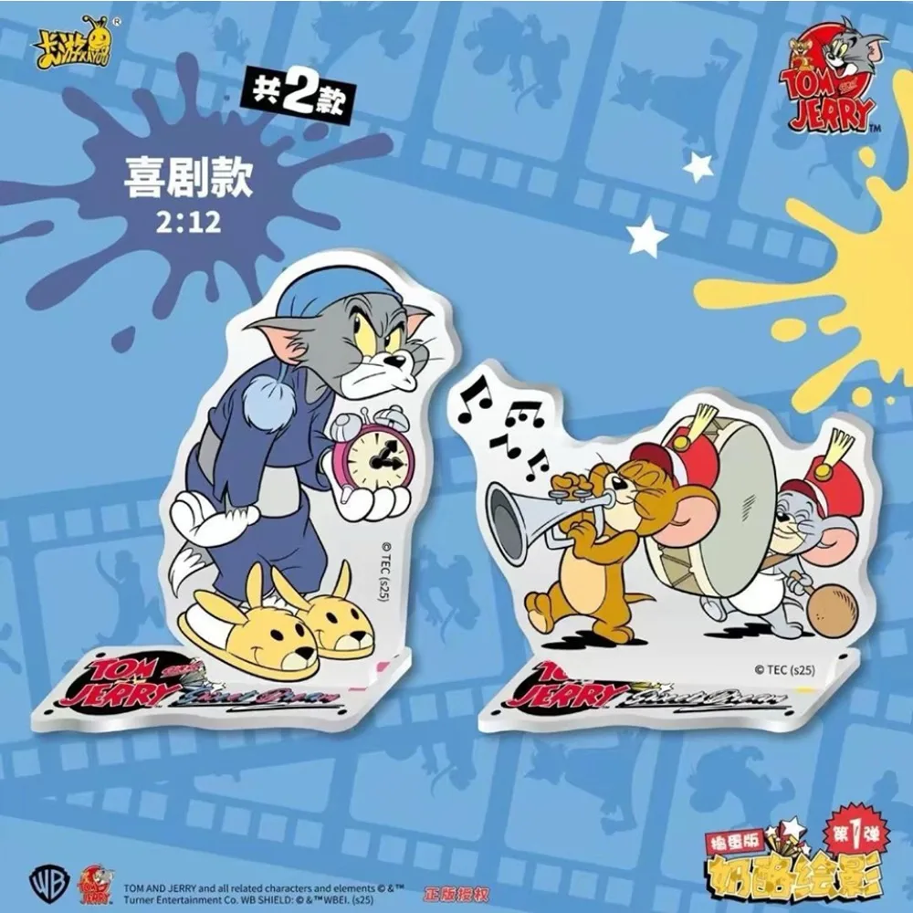 KAYOU 本物のアニメーショントムとジェリー周辺アクリルスタンドフィギュア漫画 Q バージョンキャラクターモデルおもちゃ誕生日プレゼント