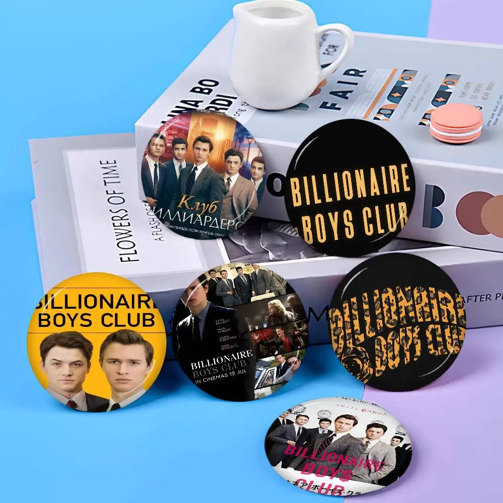 B-Billionaires Boys Club 58mm Cute Anime Figure Icon Badge Handmade Tinplate Brooch for Backpack Clothes Chest Ornament Gifts