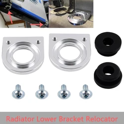 Aluminum Radiator Lower Bracket Relocator w/Low Profile Bushings for Honda upgrade diy accessories