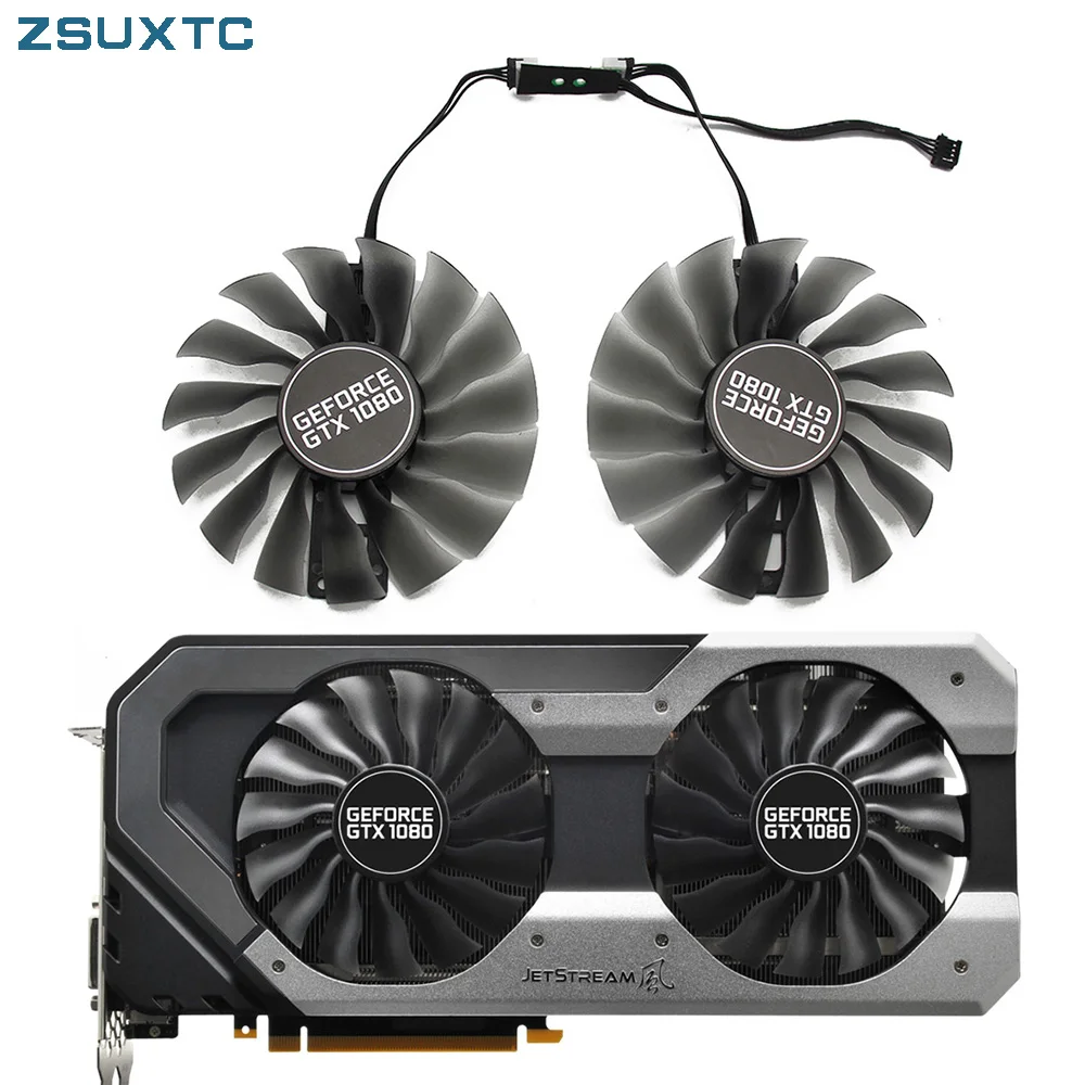 Emtek Palit GTX 1080 OC 슈퍼 제트스트림 그래픽 카드용 GPU 쿨러, 95mm GTX1080 