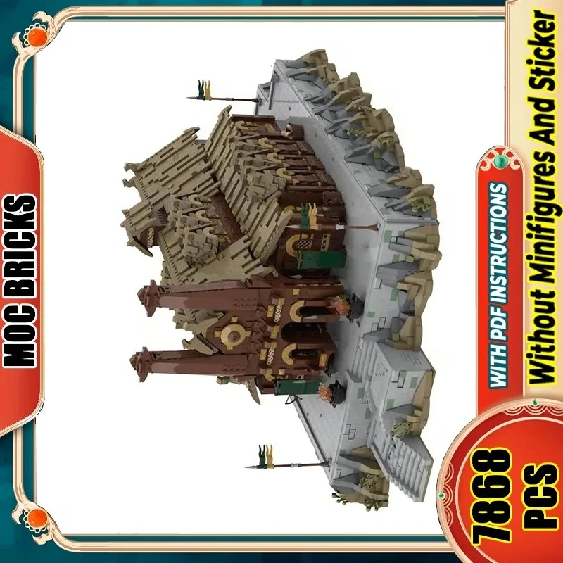Moc Building Blocks UCS Golden Hall Model Bricks Toys