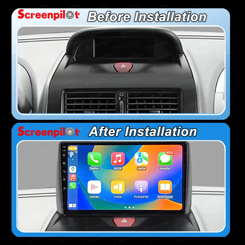Car Radio Carplay For Peugeot Expert 2 For Citroen Jumpy For Fiat Scudo For Toyota Proace 2007-2017 GPS Navigation Android Auto