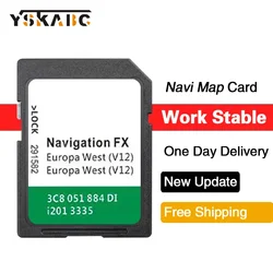 FX V12 3C8051884DI SD Card Navigation V12 Europa RNS 310 Navigationssystem FX Navi Software for Original VW Update