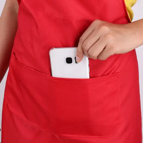 8 Colors Adjustable Apron Dress Men Women Kitchen Restaurant Cooking Craft Baking Chef Classic Cooking Apron