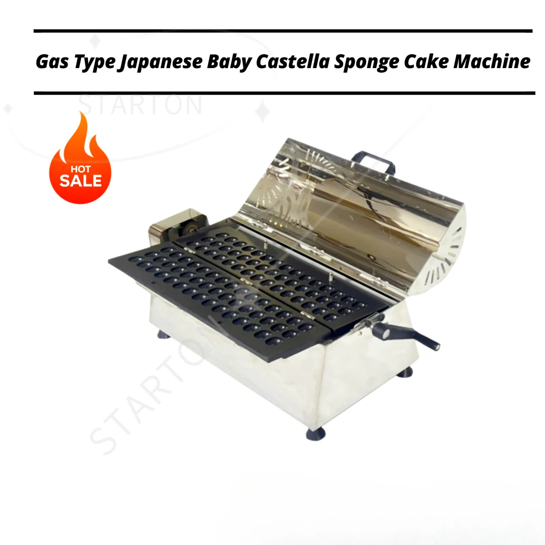 Gas Non-Stick Egg Waffle Maker | Bubble Waffle Iron & Japanese Baby Castella Sponge Cake Machine