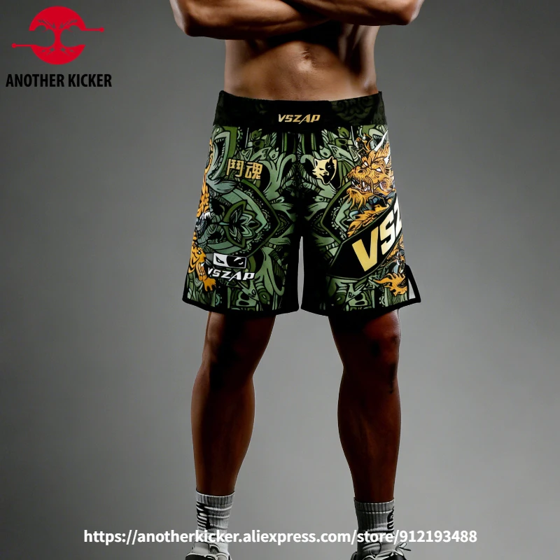 VSZAP MMA Shorts for Men Women Training & Fighting Shorts for Martial Arts Cage Fight BJJ Jiu Jitsu Boxing Wrestling & Grappling