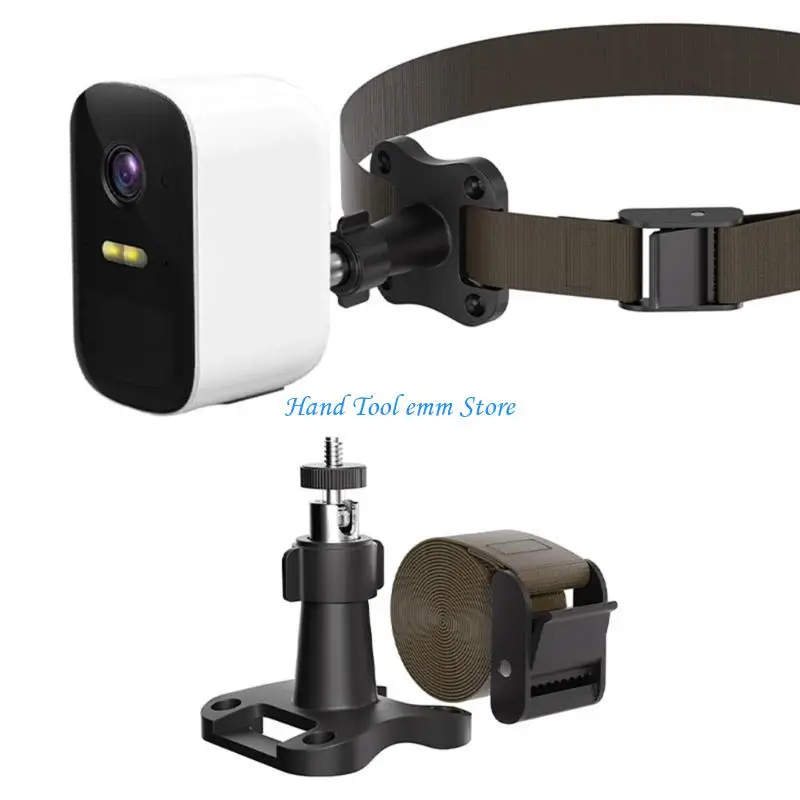 H37F Indoor Security Camera Mount Holder with Screw Hardware and Ball Head for Wall or Ceiling Placement and Monitoring
