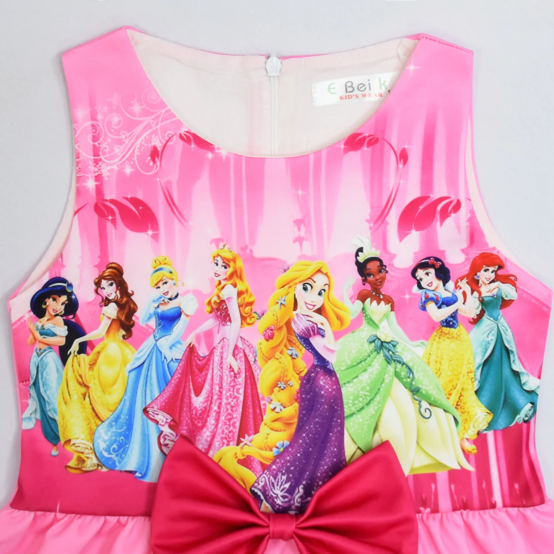 2024 Cinderella Snow White Princess Children\'s Girls Dress Long Hair Belle Mermaid Dress Skirt Birthday Party Gift for Kids