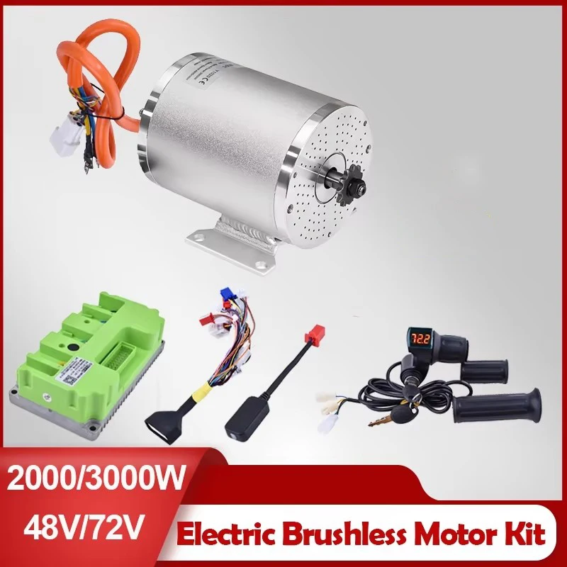 48V 72V 3000W 2000W Electric Brushless Motor High Speed Motor for Ebike Motor Kit Electric Motorcycle ATV