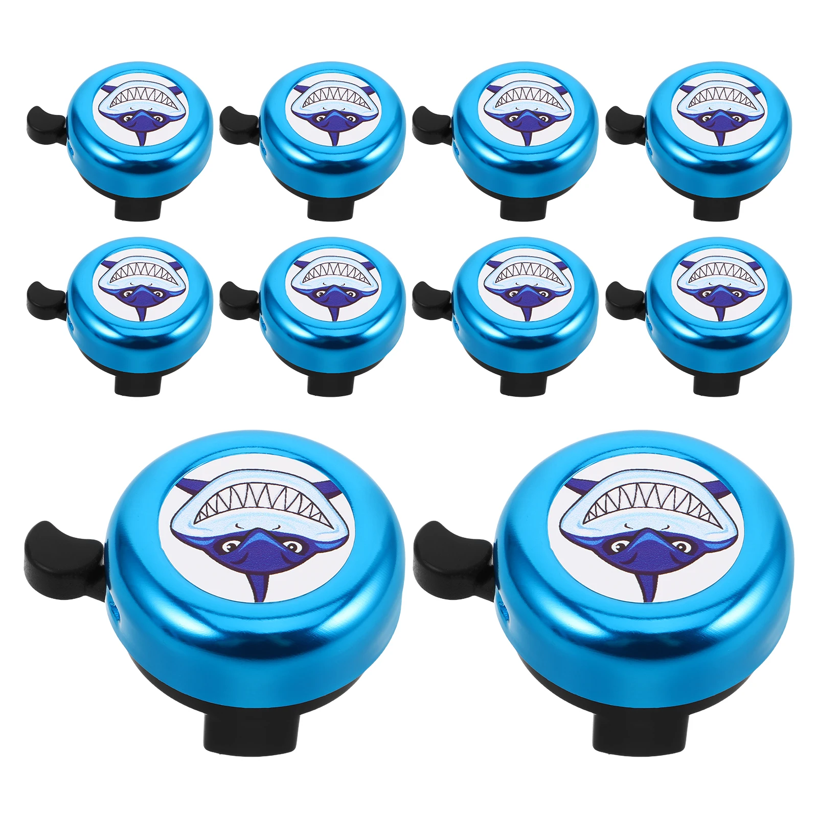 

10Pcs Bike Bell Cartoon Pattern Super Loud Handlebar Bell for Bicycle Tricycle Scooter Riding Accessories