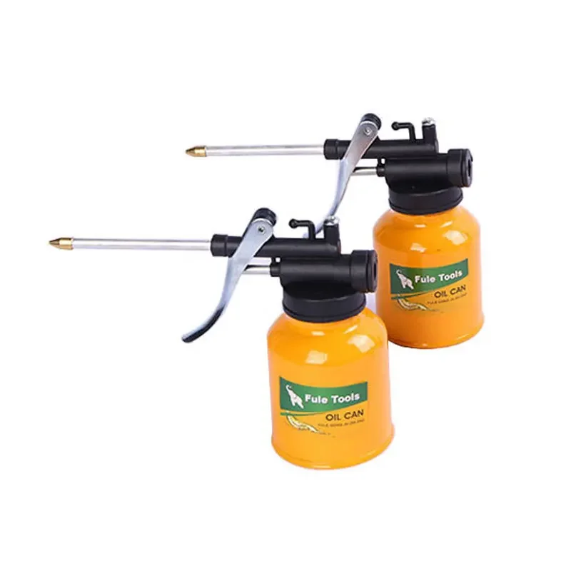 1Pc High Quality 250ml Oil Can Spout Thumb Pump Workshop Oiler Oil Can Red High Pressure Pump Oiler Grease image 5