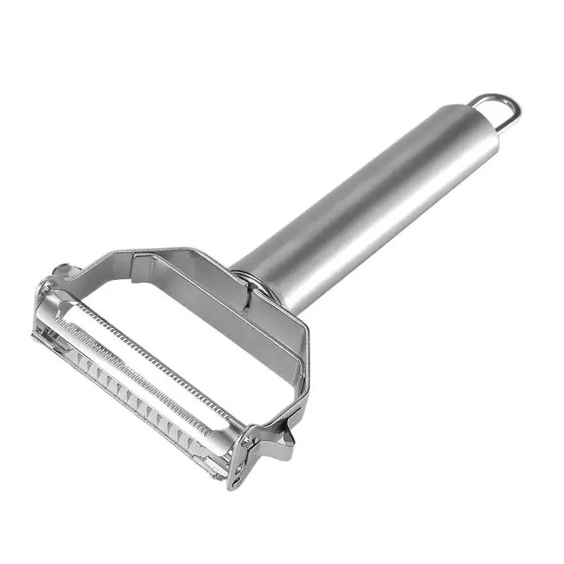 High-Quality Stainless Steel Vegetable Peeler and Julienne Slicer with 2-in-1 Design for Home Cooks