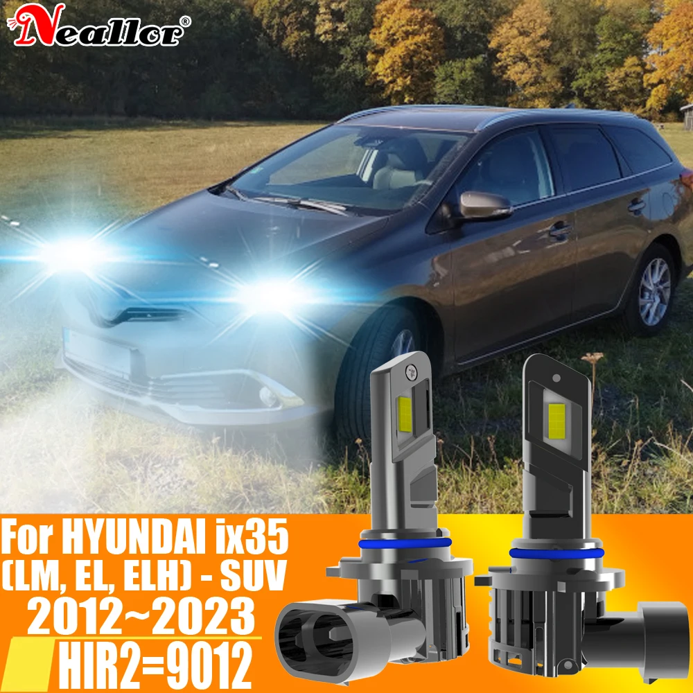 

2 шт., Автомобильные светодиодные лампы 9012 K 12 В 55 Вт для Hyundai ix35 6000 ~ 2014