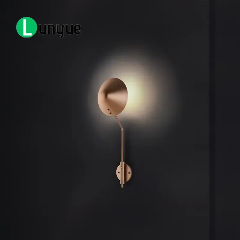 Creative Aluminum Wall Lamp for Hotel Aisle Corridor Bedroom Bedside Luxury Whole House Lighting Design Modern Decor Fixture