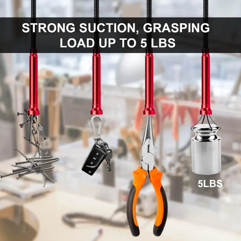 曲げられるフレキシブル磁気ピックアップツール、24インチ4爪グラバーツール