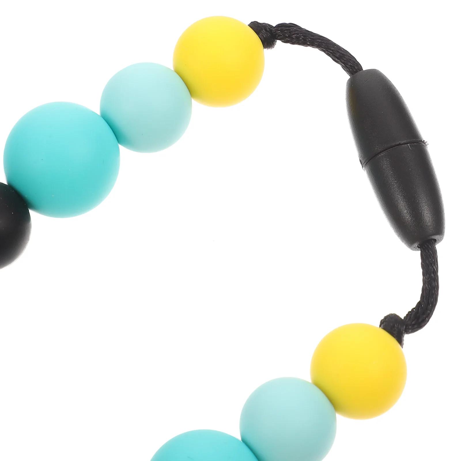 Collar de dentición para bebé, Molar de silicona para masticar para niños pequeños, rechinar los dientes, agarrar sensorial para bebé, niña y niño, baba