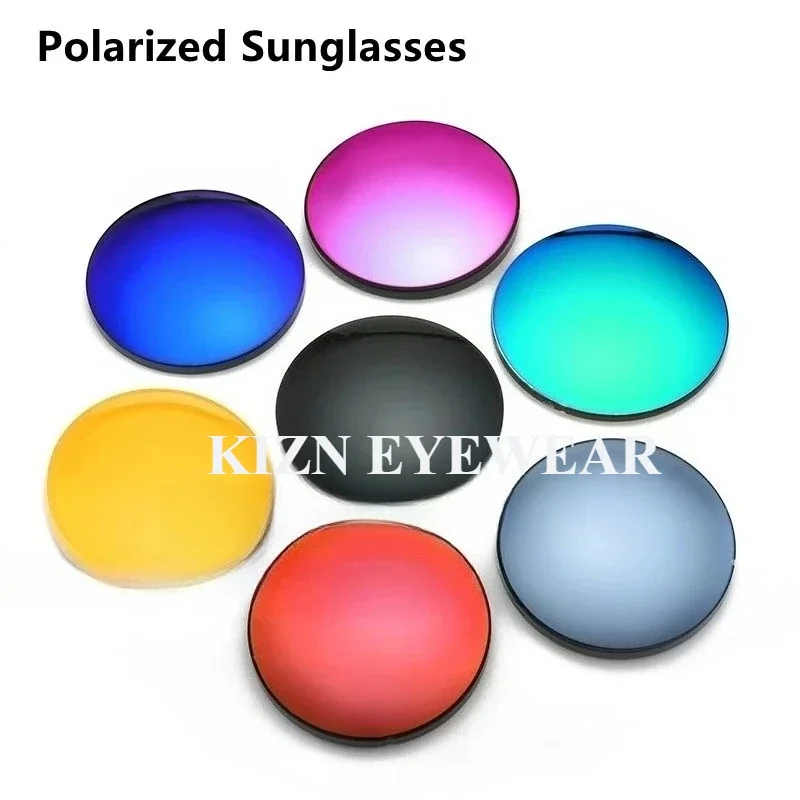 

KIZN 1.49 1.56 1.61 1.67 Polarized Lens Sunglasses Lens UV400 Optical Violators CR-39 Resin Colorful Mirror Lens 1 Pair