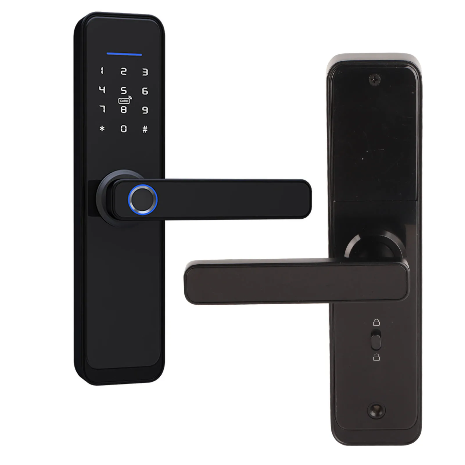 

Fingerprint Doorlock Electronic Smart Door Lock Touch Keypad Password IC Card Fingerprint Home Security Access Handle Door Lock