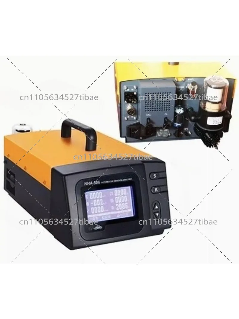 NHA-506 Portable Vehicle Exhaust Gas Analyzer | 5 Gases HC/CO/CO2/O2/NO Emission Detector | Universal Car Emissions Tester