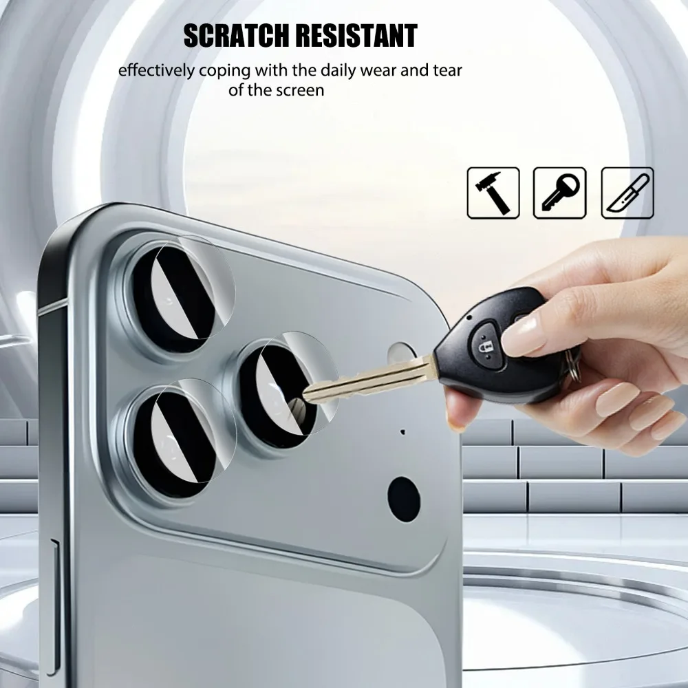 아이폰 17 16 15 ProMax 5-1세트 카메라 렌즈 유리 카메라 렌즈 스크린 보호 필름 강화유리 아이폰 17Pro Max 17 Air 용