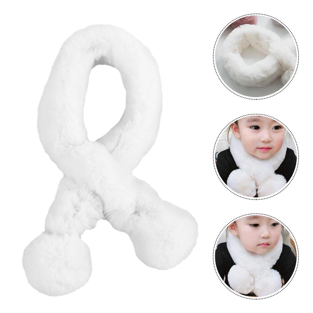 

Thermal Scarf Fashionable Warm Neckerchief Winter Scarves Soft Autumn Wear Children Lovely Bright Color