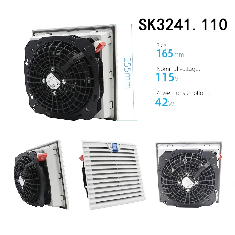 

Осевой вентилятор с низким энергопотреблением, 115 В переменного тока, 0,48 А, SK3241.110, 42/40 Вт, 50/60 Гц, радиатор, полностью протестирован