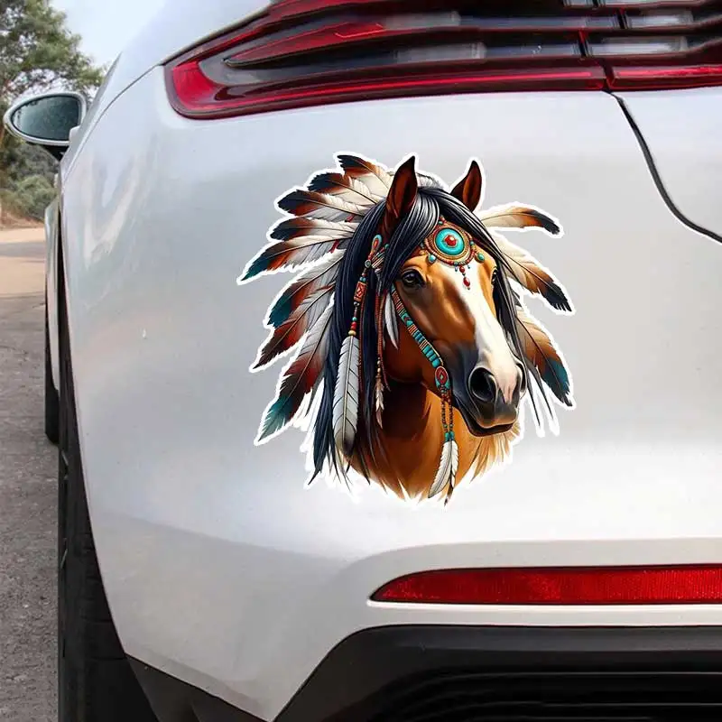 

Majestic Horse Car Sticker Waterproof Vinyl Decal on Bumper Rear Window Laptop Self-adhesive Decal For Car Accessories Y902