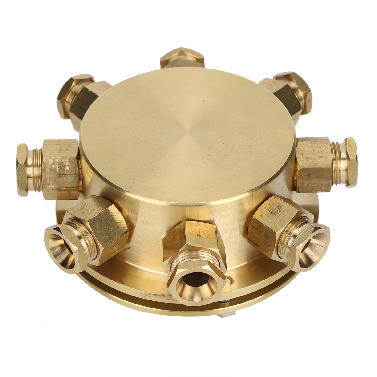 

8‑Hole Waterproof Underwater Junction Box Alloy Copper Junction Box Accessories Supplies for Outdoor Equipment Light