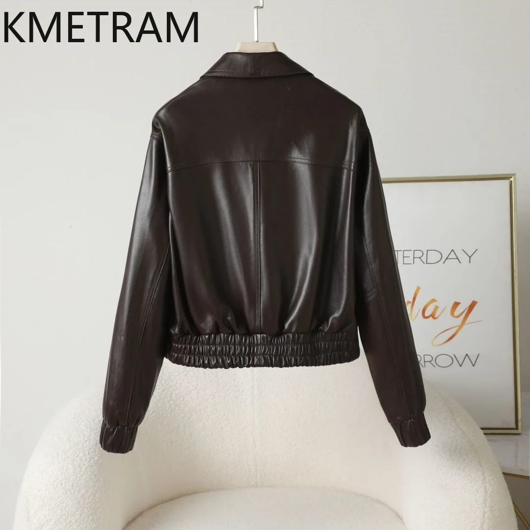 100% Natural Sheepskin Jacket Woman High Quality Short Genuine Leather Jackets Women Spring Autumn Ladies Clothes 2025 дубленка