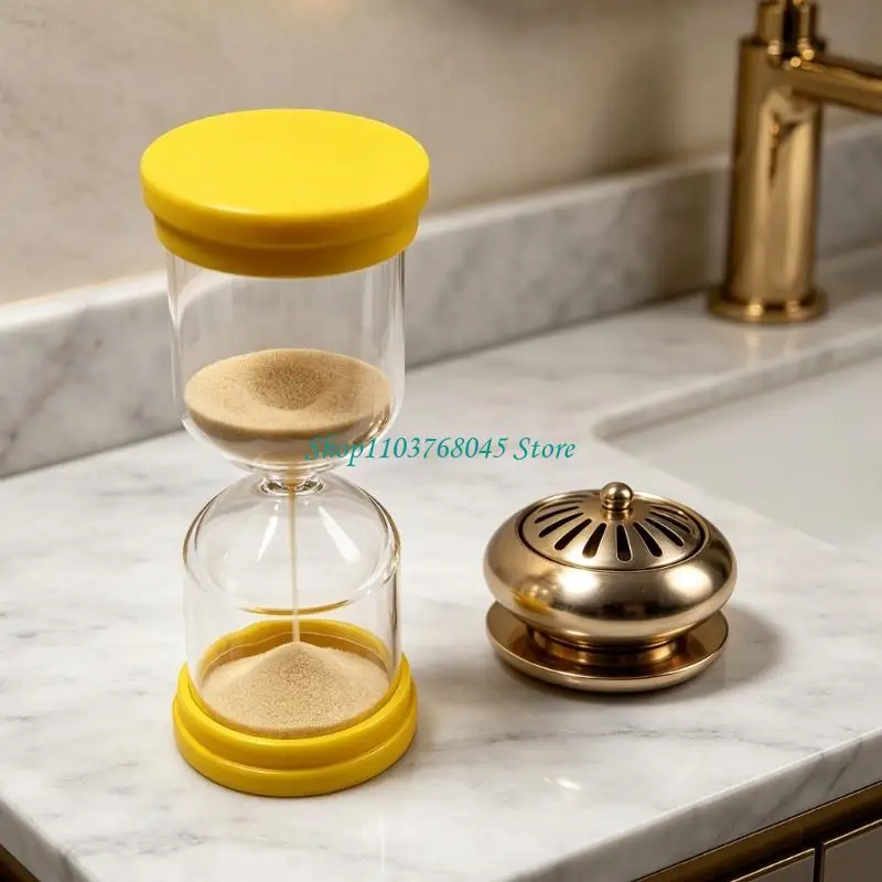 R53F Plastic Hourglasses Timer Empty Bottle Refillable For Family Use And Gift